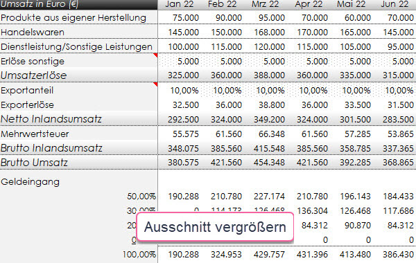 Umsatzplanung, Umsatz planen